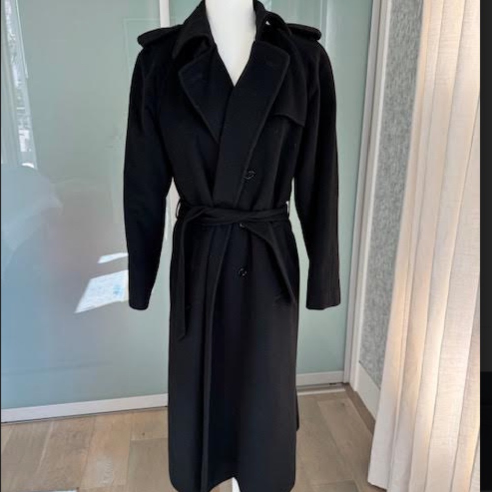 Black Cashmere Coat